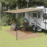 Vidaxl Zelt Teppich 200x400 cm Taupe