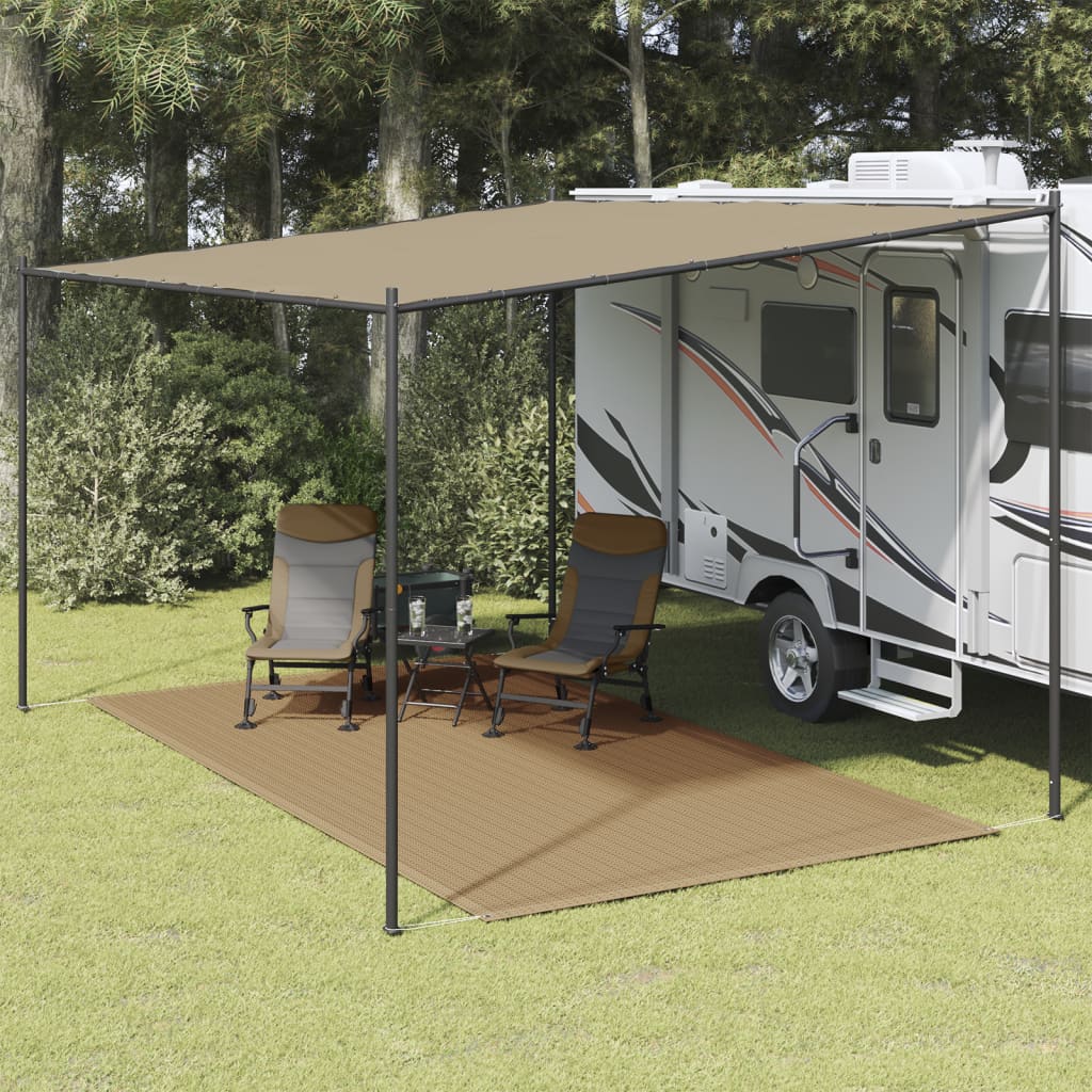 Tappeto tenda Vidaxl 250x450 cm taupe