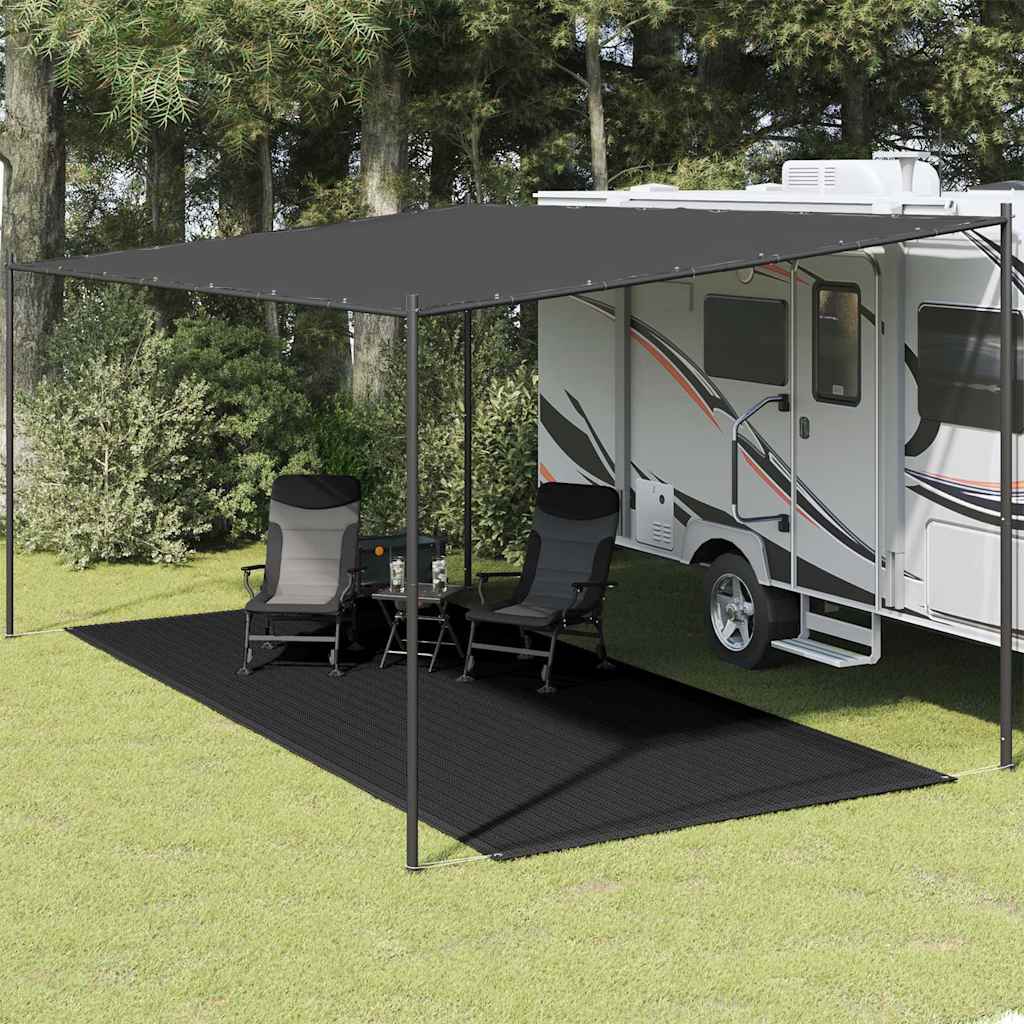 Vidaxl Zelt Teppich 250x550 cm Schwarz