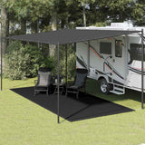 Vidaxl Zelt Teppich 250x550 cm Schwarz