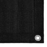 Tapis de tente Vidaxl 400x800 cm HDPE noir