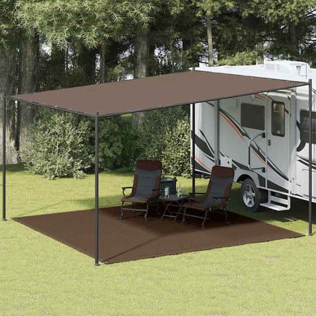 Vidaxl Zelt Teppich 400x400 cm braun