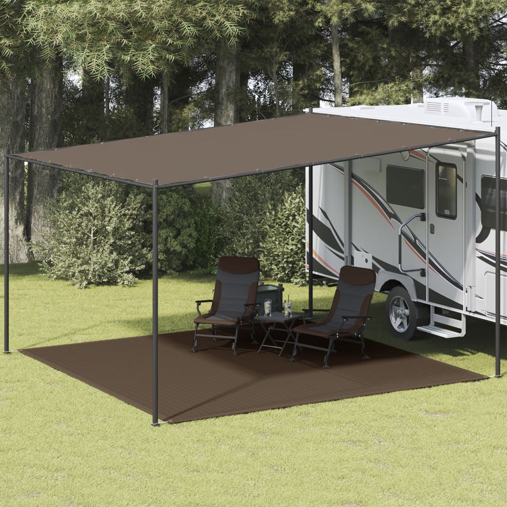 Tappeto tenda Vidaxl 400x400 cm marrone