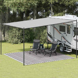 Vidaxl Zelt Teppich 400x400 cm HDPE -Anthrazit und Weiß