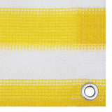 Écran de balcon Vidaxl 120x400 cm HDPE jaune et blanc