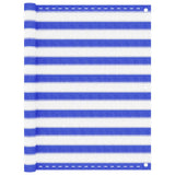 Vidaxl Balkon Bildschirm 120x300 cm HDPE Blau und Weiß