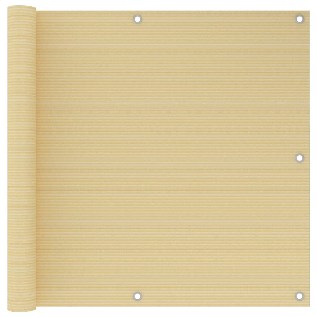 Obrazovka balkonu Vidaxl 90x300 cm hdpe beige