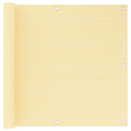 Vidaxl Balkon Bildschirm 90x500 cm HDPE Beige