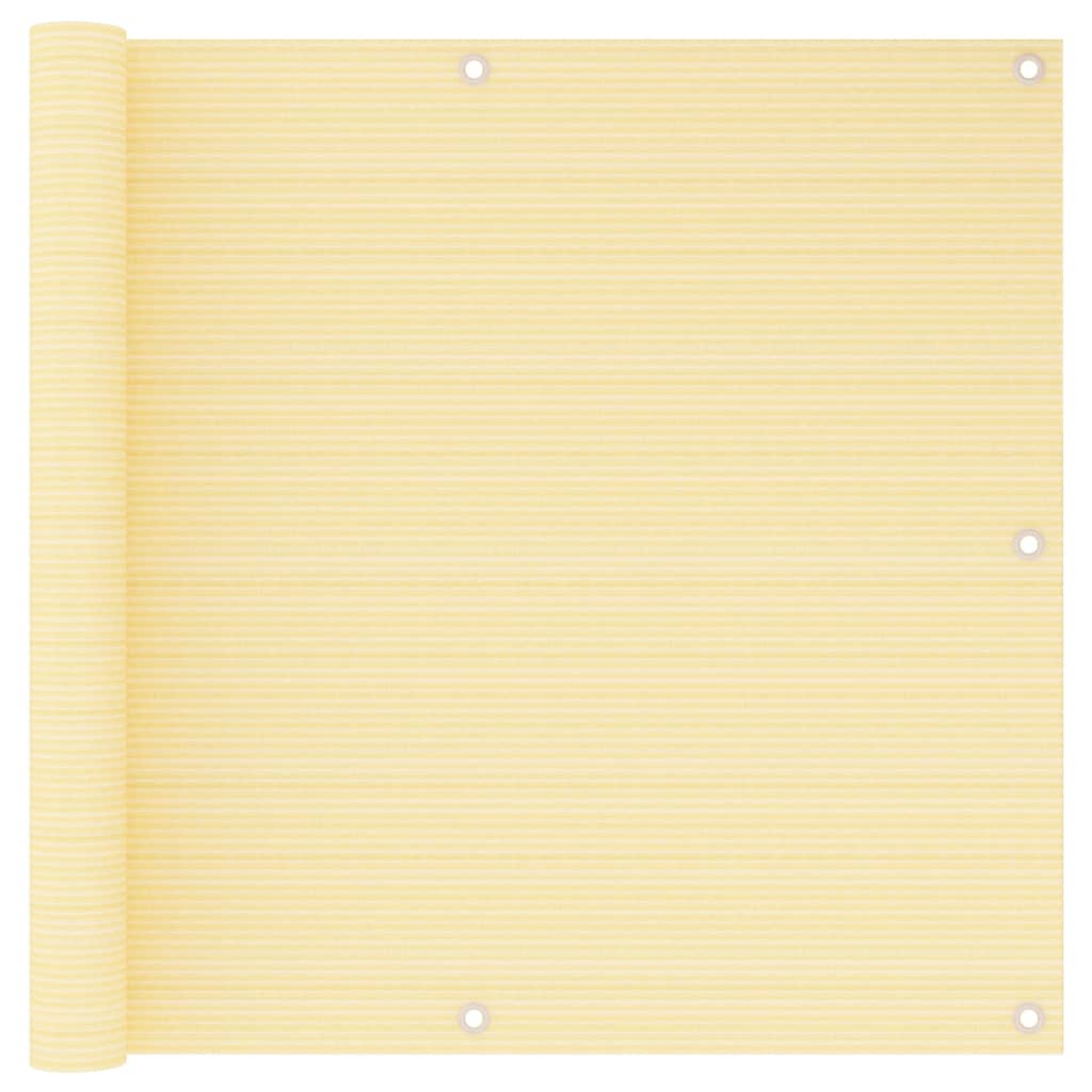 Vidaxl balkonscherm 90x600 cm hdpe beige