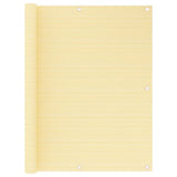 Vidaxl Balkon Bildschirm 120x500 cm HDPE Beige