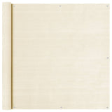VIDAXL -Balkon -Bildschirm 120x300 cm HDPE -Creme -Colored
