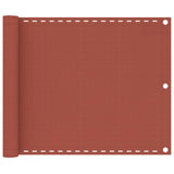 Vidaxl Balcony Screen 75x300 cm HDPE Terracotta -Colored