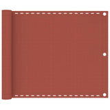 Vidaxl Balcony Screen 75x600 cm HDPE Terracotta -Colored