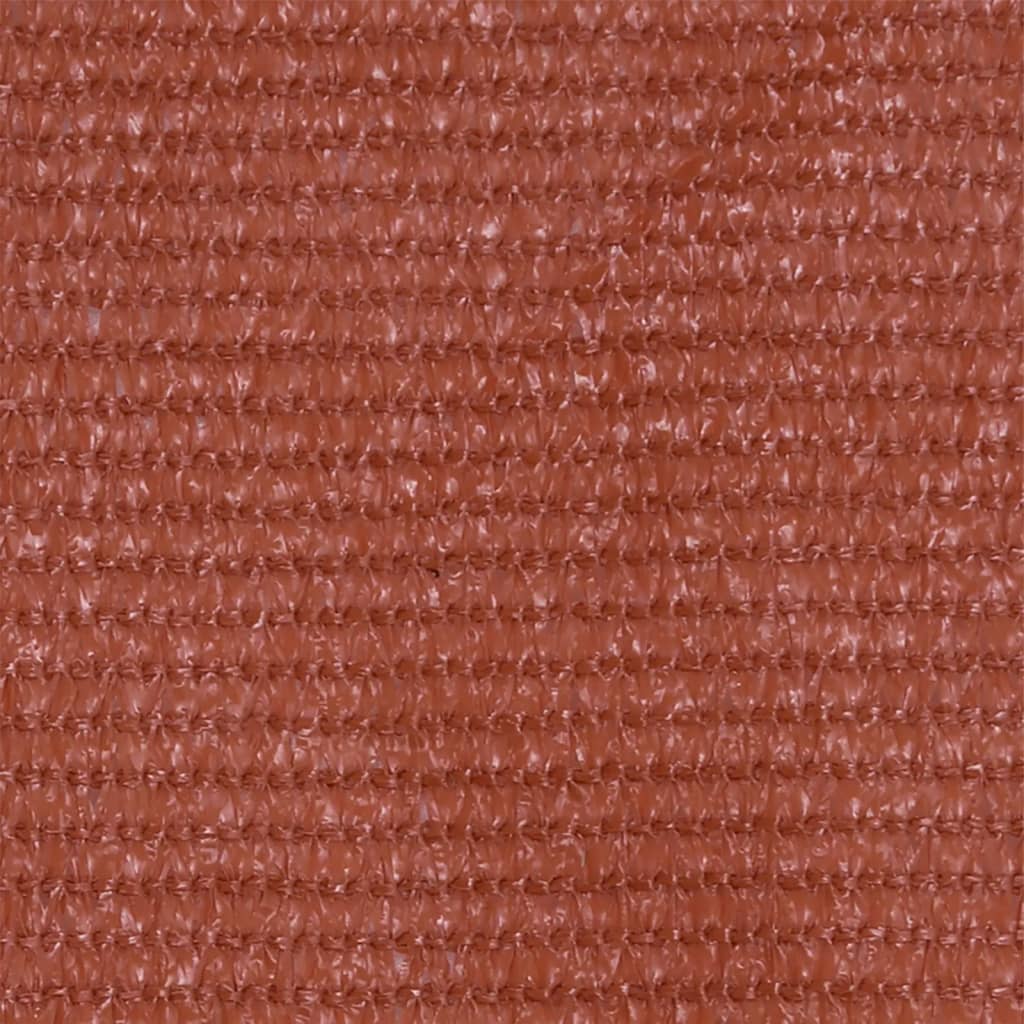 Vidaxl balkongskjerm 75x600 cm HDPE Terracotta -farget