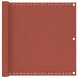 Vidaxl Balcony Screen 90x400 cm HDPE Terracotta -Colored