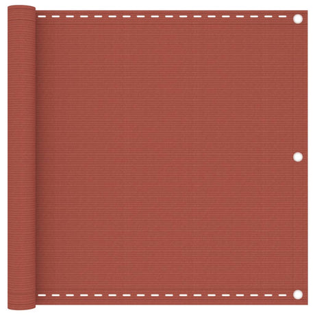 Vidaxl Balcony Screen 90x400 cm HDPE Terracotta -Colored