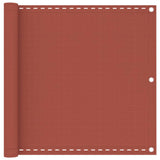 Vidaxl Balcony Screen 90x500 cm HDPE Terracotta -Colored