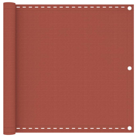 Vidaxl Balcony Screen 90x500 cm HDPE Terracotta -Colored