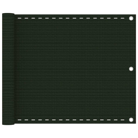 Vidaxl Balkon Bildschirm 75x300 cm HDPE Donkergroen