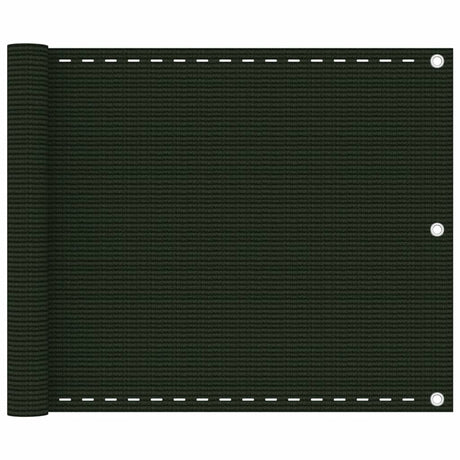 Vidaxl Balkon Bildschirm 75x500 cm HDPE Donkergroen