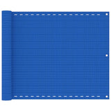Vidaxl Balkon Bildschirm 75x500 cm HDPE Blau