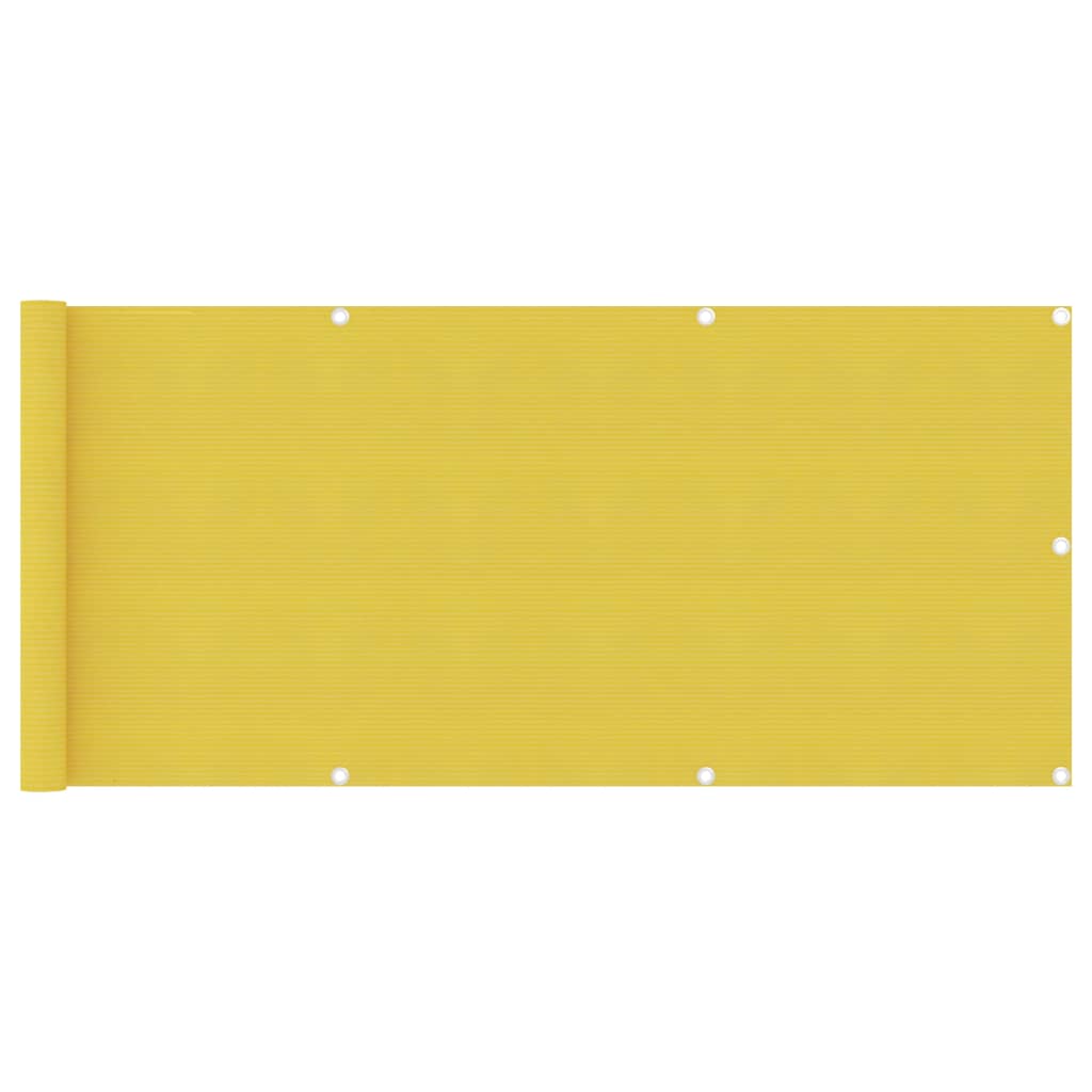 Vidaxl Balcony Schermata 75x300 cm HDPE Yellow