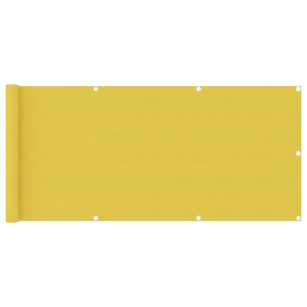 Vidaxl Balkon Bildschirm 75x400 cm HDPE Gelb