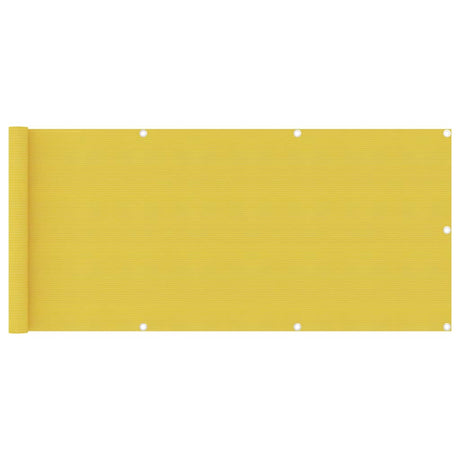 Vidaxl Balkon Bildschirm 75x400 cm HDPE Gelb