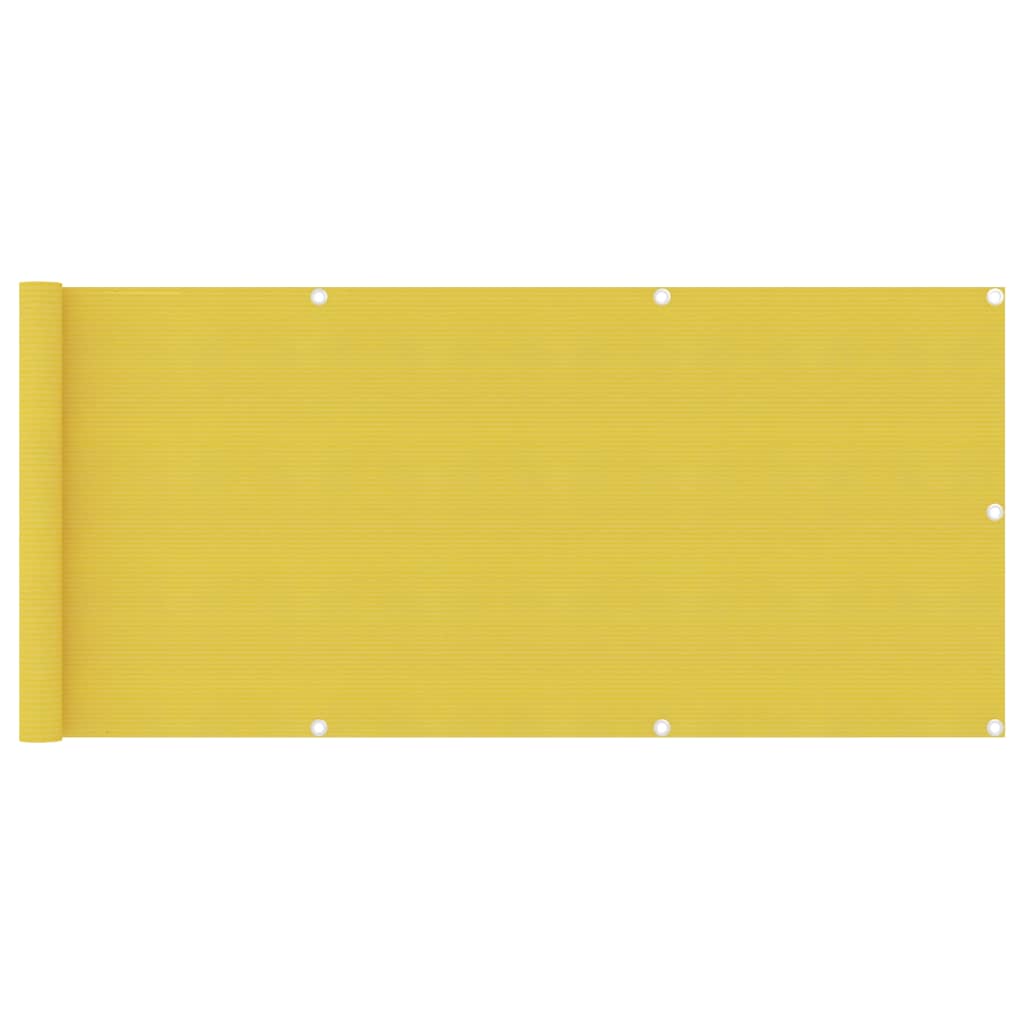 Vidaxl Balcony Schermata 75x500 cm HDPE Yellow