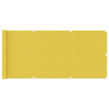 Vidaxl Balcony screen 75x500 cm HDPE yellow