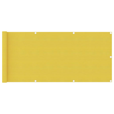 Vidaxl Balkon Bildschirm 75x500 cm HDPE Gelb