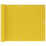 Vidaxl Balcony screen 75x600 cm HDPE yellow