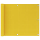 Vidaxl Balkon Bildschirm 75x600 cm HDPE Gelb