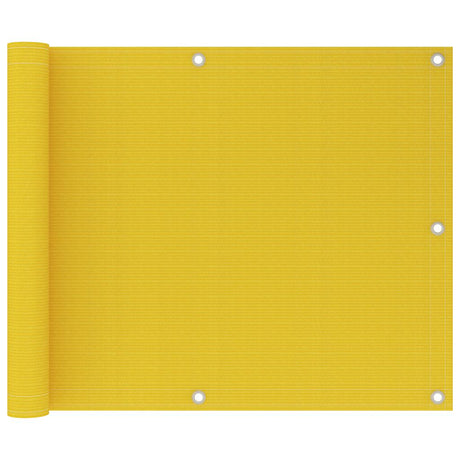 Vidaxl Balkon Bildschirm 75x600 cm HDPE Gelb