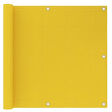 Vidaxl Balcony screen 90x500 cm HDPE yellow