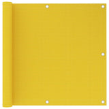 Vidaxl Balcony screen 90x600 cm HDPE yellow