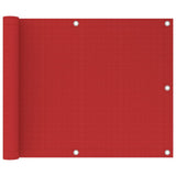 Vidaxl Balkon Bildschirm 75x300 cm HDPE -Rot