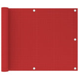 Vidaxl Balcony screen 75x300 cm HDPE Red