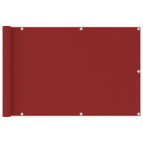 Vidaxl Balkon Bildschirm 90x400 cm HDPE -Rot