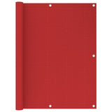 VIDAXL -Balkon -Bildschirm 120x500 cm HDPE -Rot