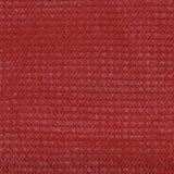 Vidaxl Balkon Bildschirm 120x600 cm HDPE -Rot