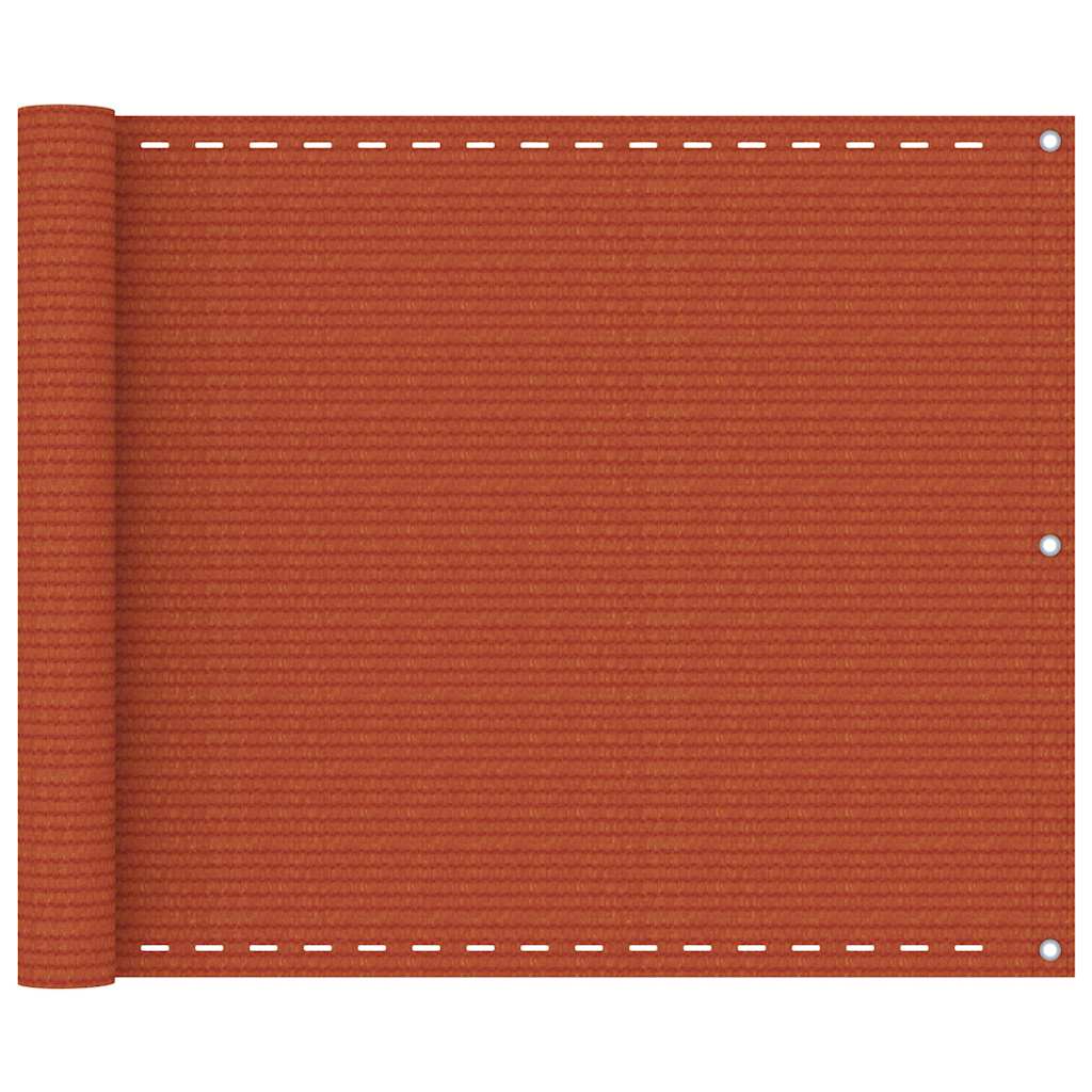 Vidaxl Balkon Bildschirm 75x300 cm HDPE Oranje