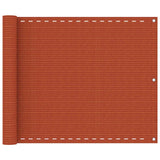 Vidaxl Balkon Bildschirm 75x300 cm HDPE Oranje
