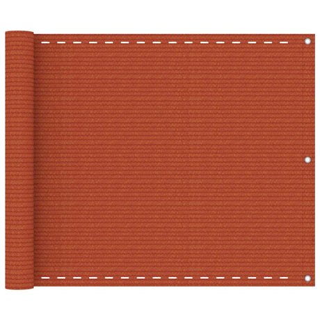 Vidaxl Balkon Bildschirm 75x300 cm HDPE Oranje