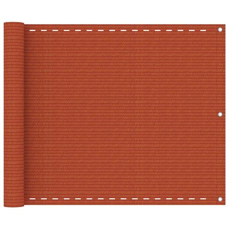 Vidaxl Balkon Bildschirm 75x400 cm HDPE Oranje