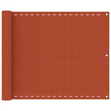 Vidaxl Balkon Bildschirm 75x500 cm HDPE Oranje