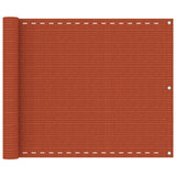 Vidaxl Balkon Bildschirm 75x500 cm HDPE Oranje