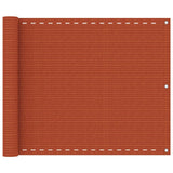 Vidaxl Balkon Bildschirm 75x600 cm HDPE Oranje