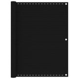 Vidaxl Balkon Bildschirm 120x500 cm HDPE Schwarz