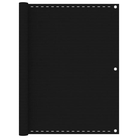 Vidaxl Balkon Bildschirm 120x500 cm HDPE Schwarz